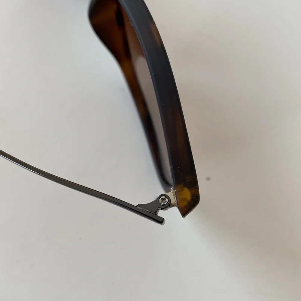 Carfia Vintage Polarized Sunglasses Matte Tortoise Frame Brown Gradient Lenses